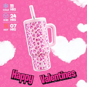 MEOKY 40oz Stainless Steel Insulated Tumbler – Maintains temperature for 24 hours, leak-proof and portable. Adapted to car, travel, and outdoor use. Available in multiple colors. The ideal Valentine's gift.