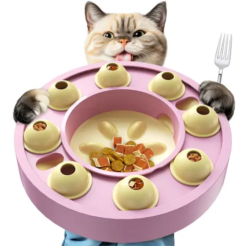 KADTC Cat Puzzle Toy, Slow Feeder, Interactive Enrichment for Indoor Cats