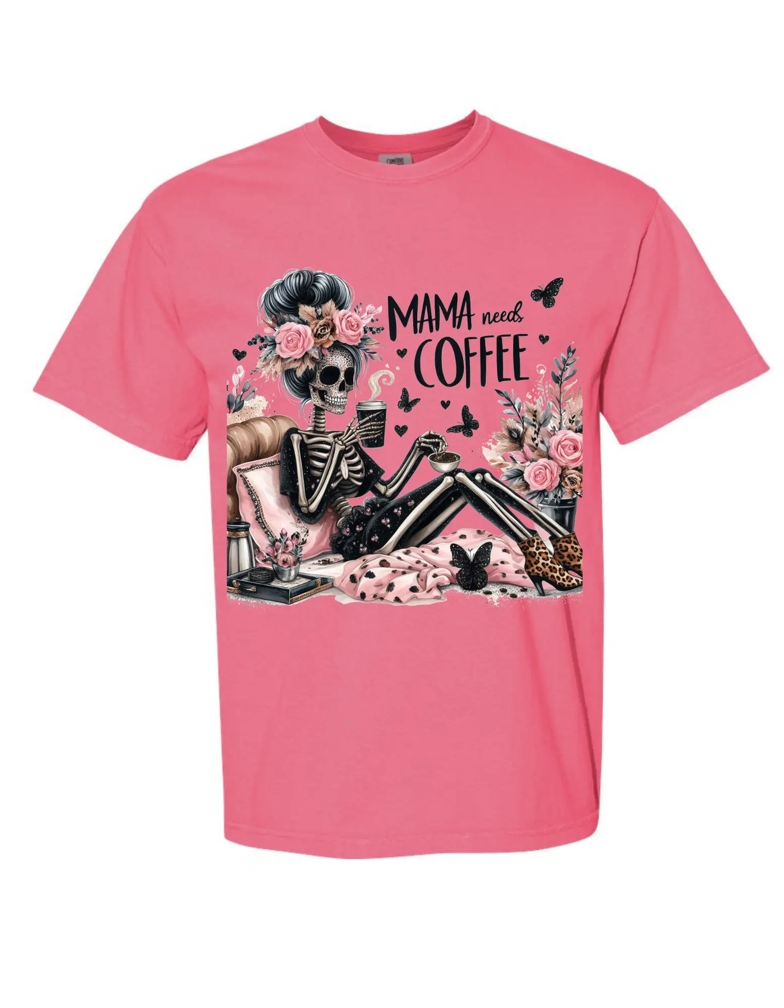 Mama needs coffee comfort colors T shirt
