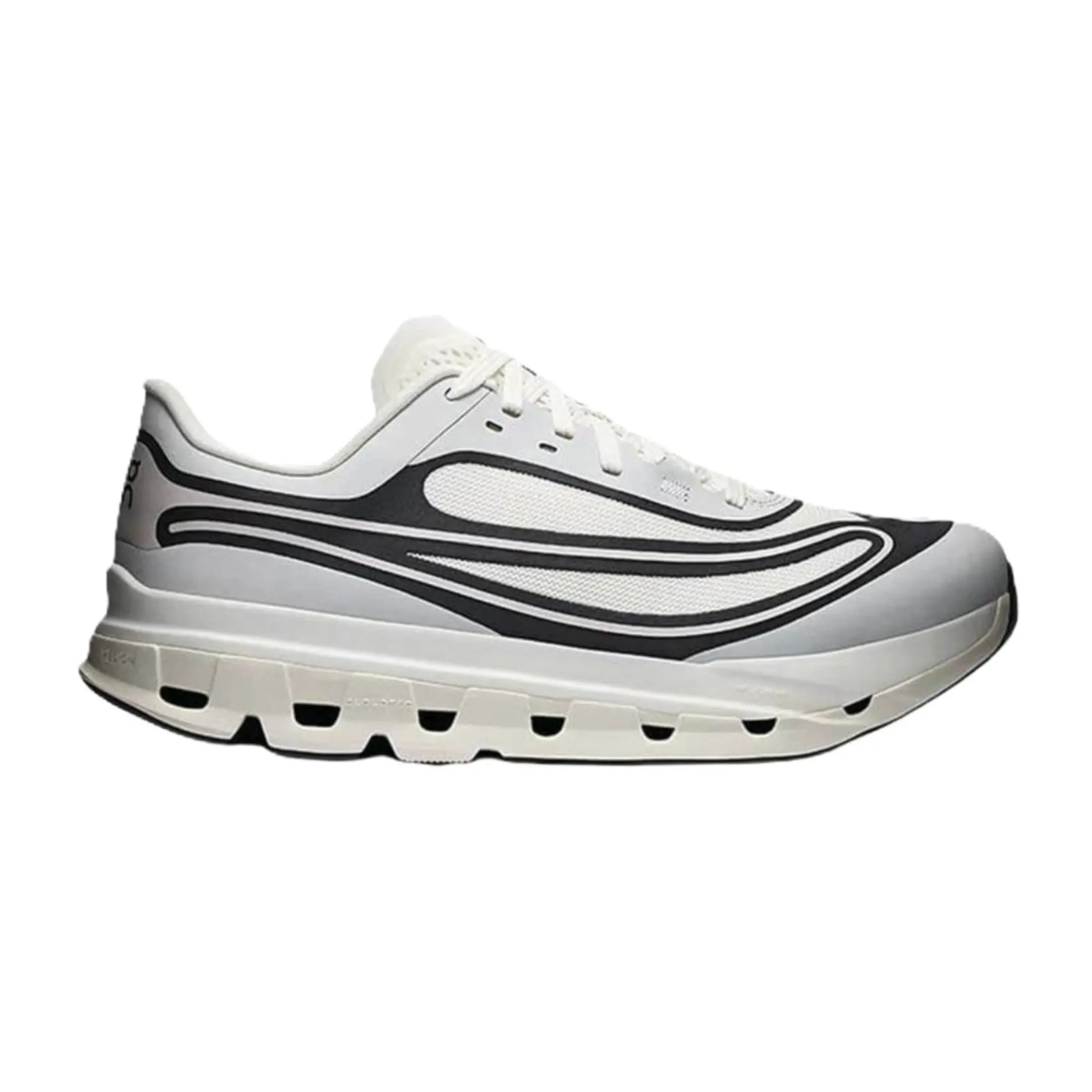 On Running Cloudflow 5 AD Ivory Black 3MF30700791 Men's Fashion Shoes New