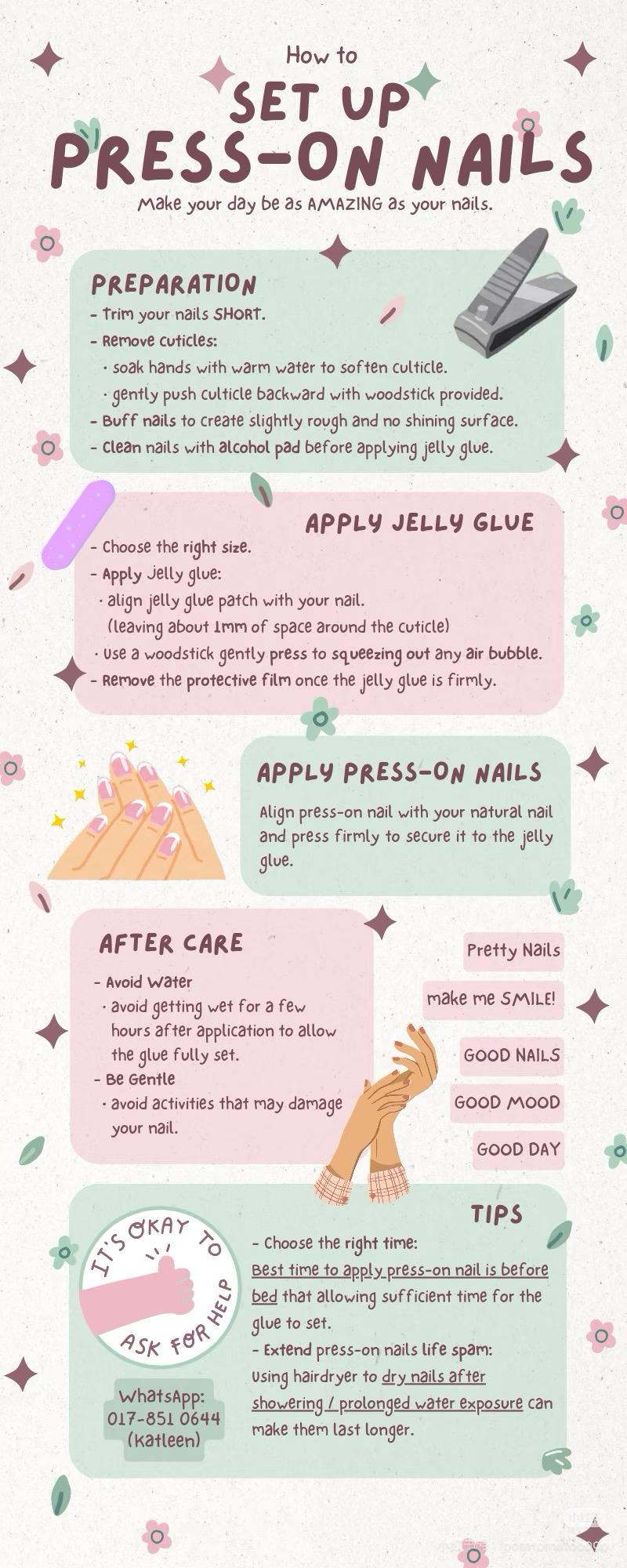 [LIVE] Handmade Press-On Nails | 3 sets