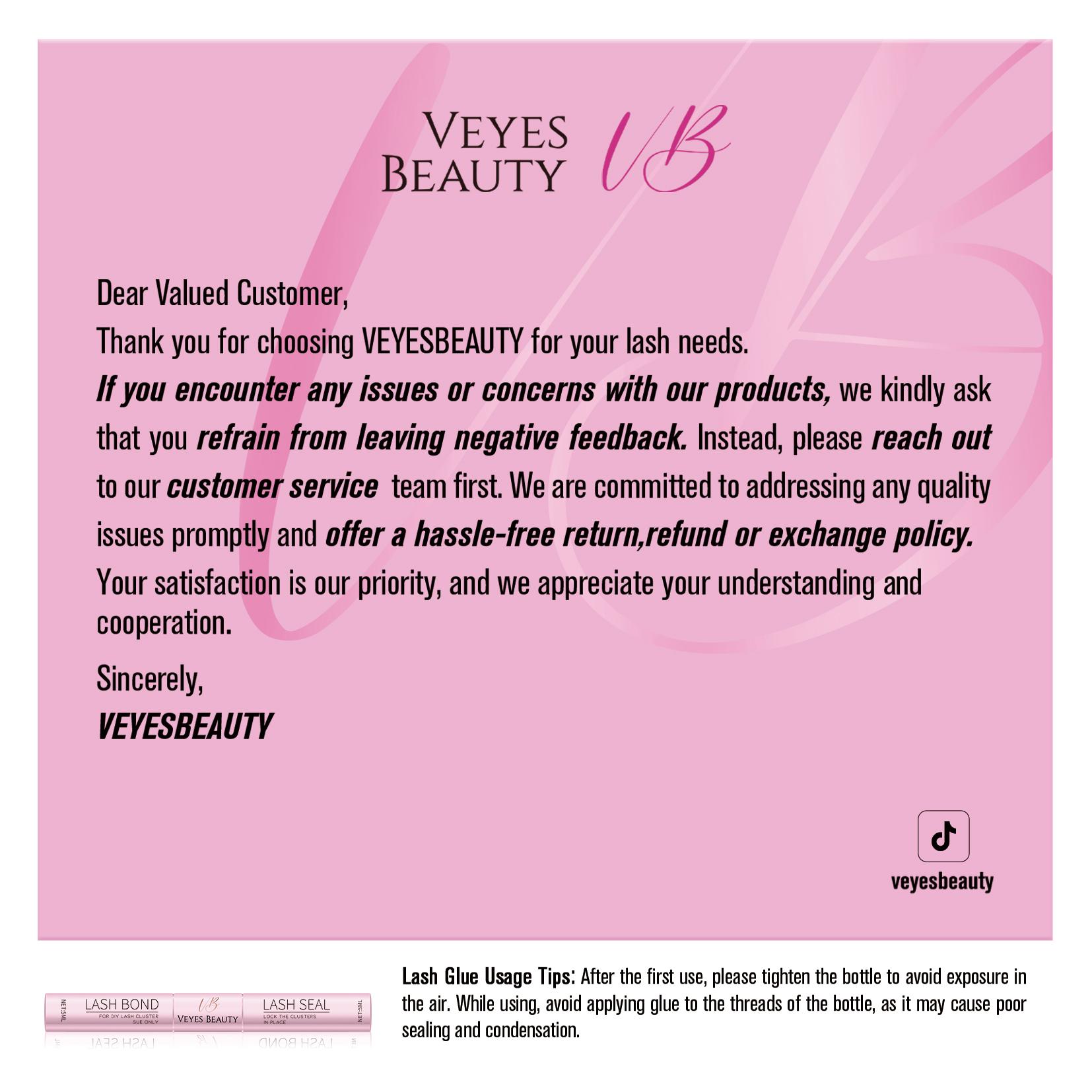 VEYESBEAUTY VB-Siren Cluster Lashes Individual Lash Extensions Layered Wispy Faux Mink Lash Newbie's Five-Second DIY Mixed Length for Self Application Makeup at Home Cosmetic Eyelashes Extensions