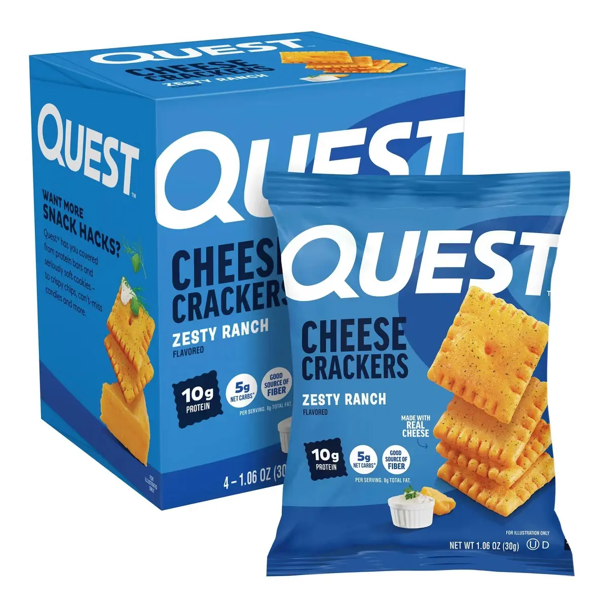 Quest Nutrition Protein Cheese Crackers