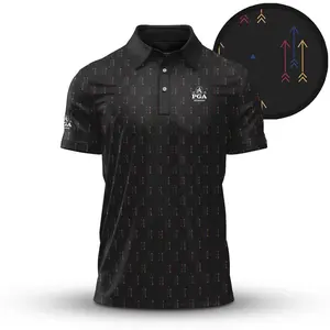 Vintage 3 Arrows PGA Patten Golf Polo Shirt 2026 Fan-Made Short Sleeve Outdoors Casual Sportswear Casual Sports Tops