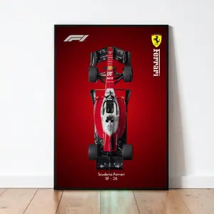 2026 F1 Grid Formula One Prints – Minimalist Gradient Race Car Art