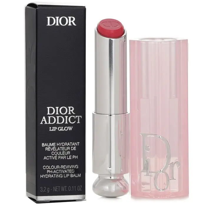 DIOR Addict Lip Glow Makeup Lip Gloss - #075 Gummy, Infused with Cherry, Sunflower, Castor Oil and Moisturizer for Hydrated Pout, Wax