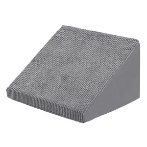 Non-Slip Dog Stair Ramp for Small & Senior Dogs Cats - Gentle Slope Pet Ramp with Washable Cover Self-Sticky Pads for Safe Stair Climbing