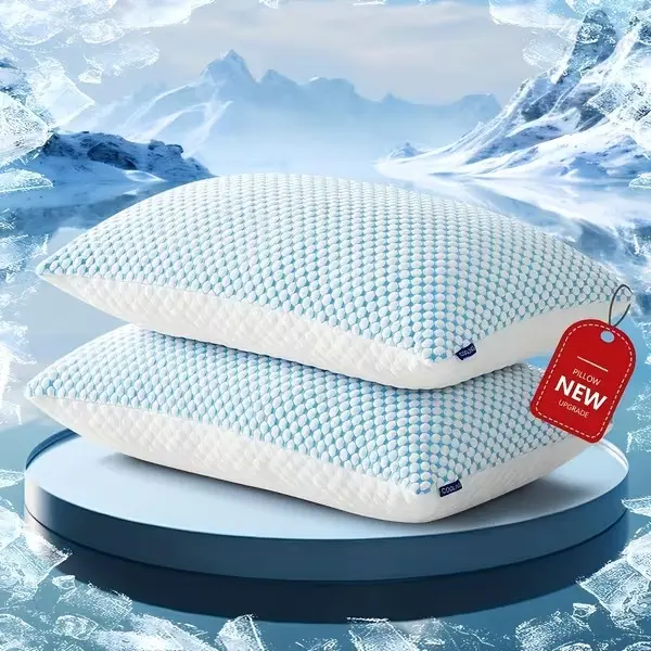 2-Pack Hotel-Quality King Size Cooling Pillows, Non-Flattening Down Alternative Bed Pillows for Comfortable Sleeping