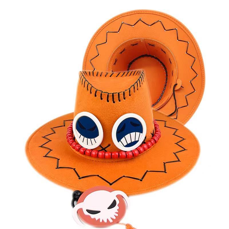 One Piece Portgas D Ace Cowboy Hat Fashion Sunshade Cap Unisex Outdoor Casual Versatile Anime Fan Daily Wear Hat