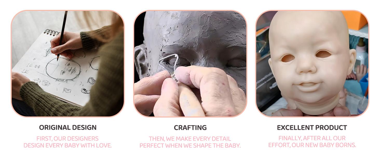 Babeside Realistic Reborn Baby Dolls 17/20/22 Inch Soft Weighted Body Lifelike Newborn Doll Girl & Boy with Gift Box for Kids Age 3+