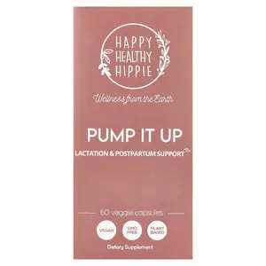 Happy Healthy Hippie Pump It Up, Lactation & Postpartum Support, 60 Veggie Capsules