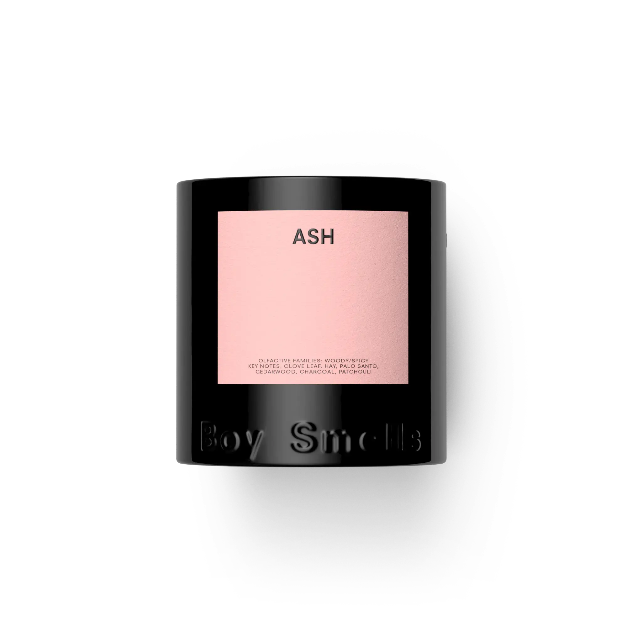 Ash - 8.5oz Candle - Charcoal, Palo Santo + Smoked Hay