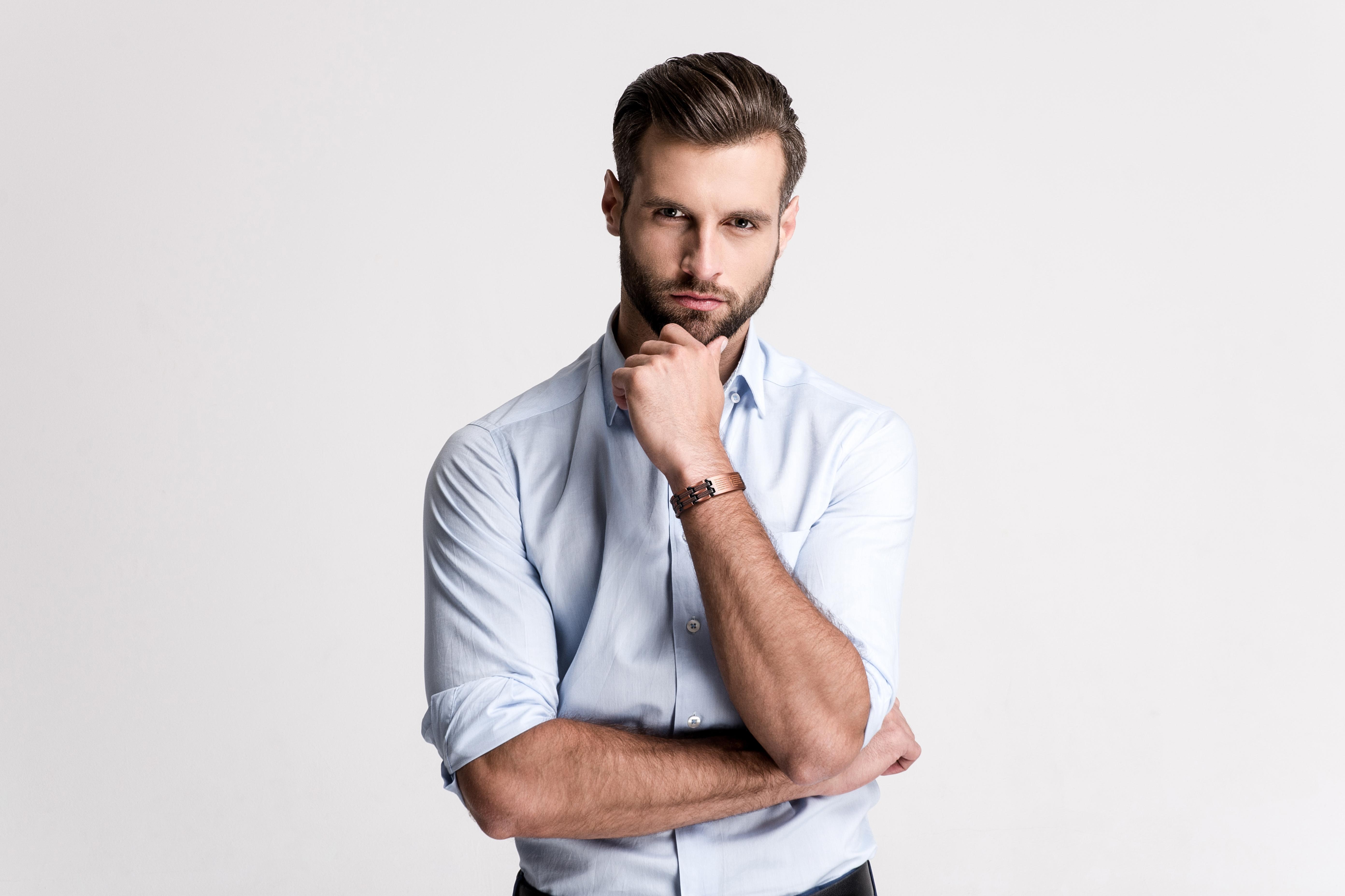 Jecanori Copper Cross Bracelet for Men - Ultra Strength Magnetic Mens Cross Jewelry Set - Adjustable Magnetic Bracelet with Sizing Tool Jewelry Box SpringStatements