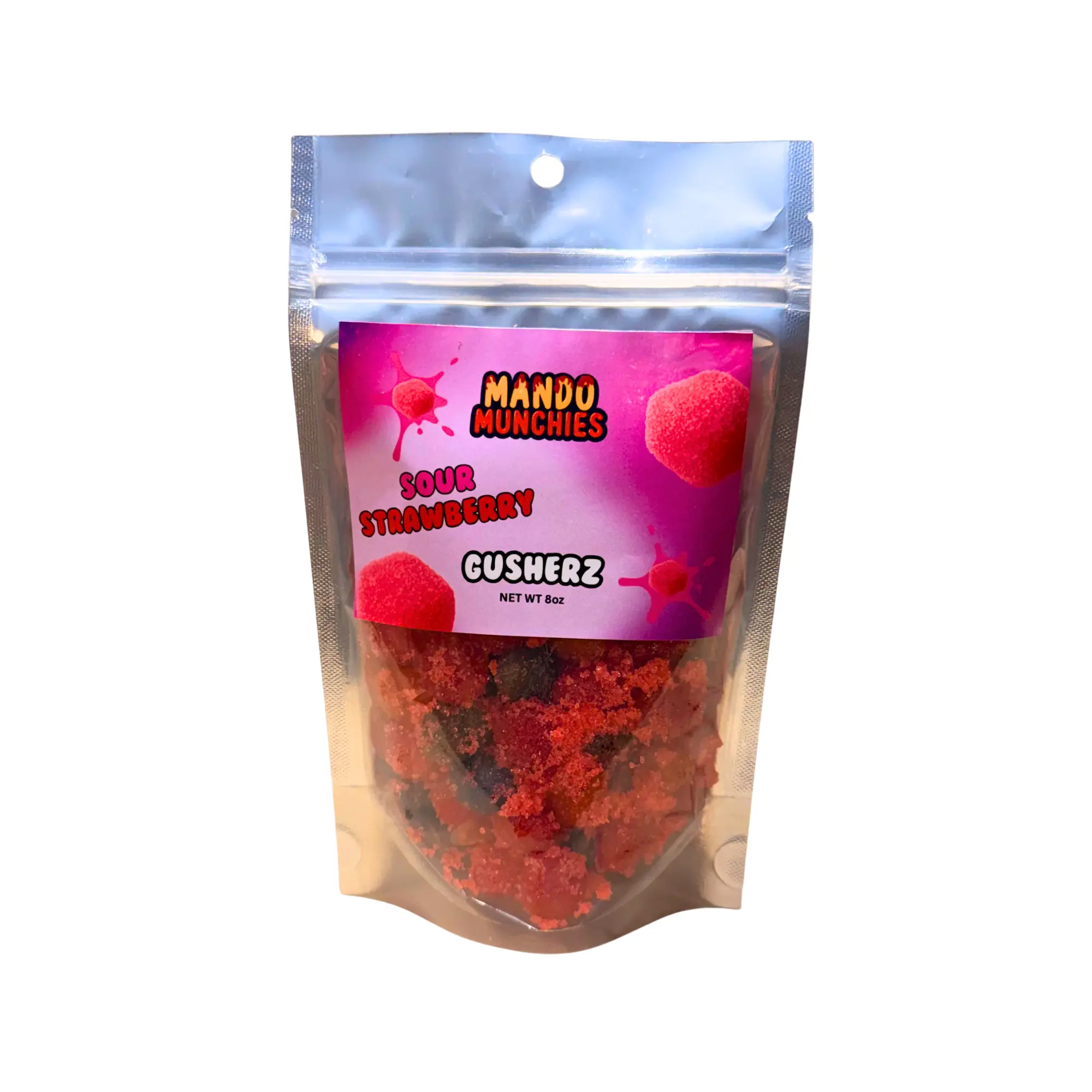 Mando Munchies Sour Strawberry Gusherz - Viral Sour Gusherz