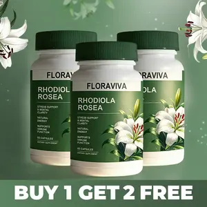 [BUY 1 GET 2 FREE] 3 PACK of Rhodiola Rosea Extract for Stress, Energy & Focus - Natural Adaptogen [500mg]