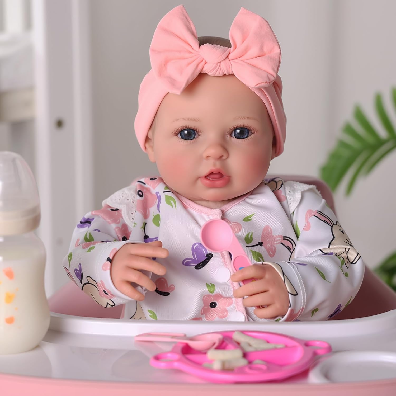 BABESIDE Reborn Baby Dolls - 20 Inch Realistic Awake Baby Doll Girl With Vinyl Hands & Feet, Soft Cloth Body, Accessories Gift Set For Cuddling, Pretend Play Age 3+