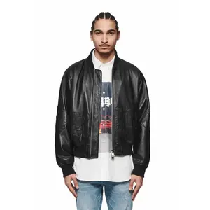 Leather Bomber Jacket