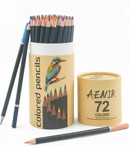 AENIR Oil-Based Colored Pencils - Pre-sharpened Soft Break-Resistant Core, Vibrant Lightfast Colors for Artists, Beginners & Teens Professional Art Supplies sketch persinalized gifts diy craft cartoon design school supple shopping