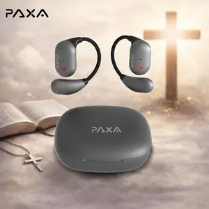 PAXA KC-10 Bible Prayer Wireless Headphones with Bluetooth 6.0 OWS, App-Based Prayer & Scripture Audio, Waterproof Sport Headset, Noise Reduction, Built-in Mic, Compatible with Android & iOS