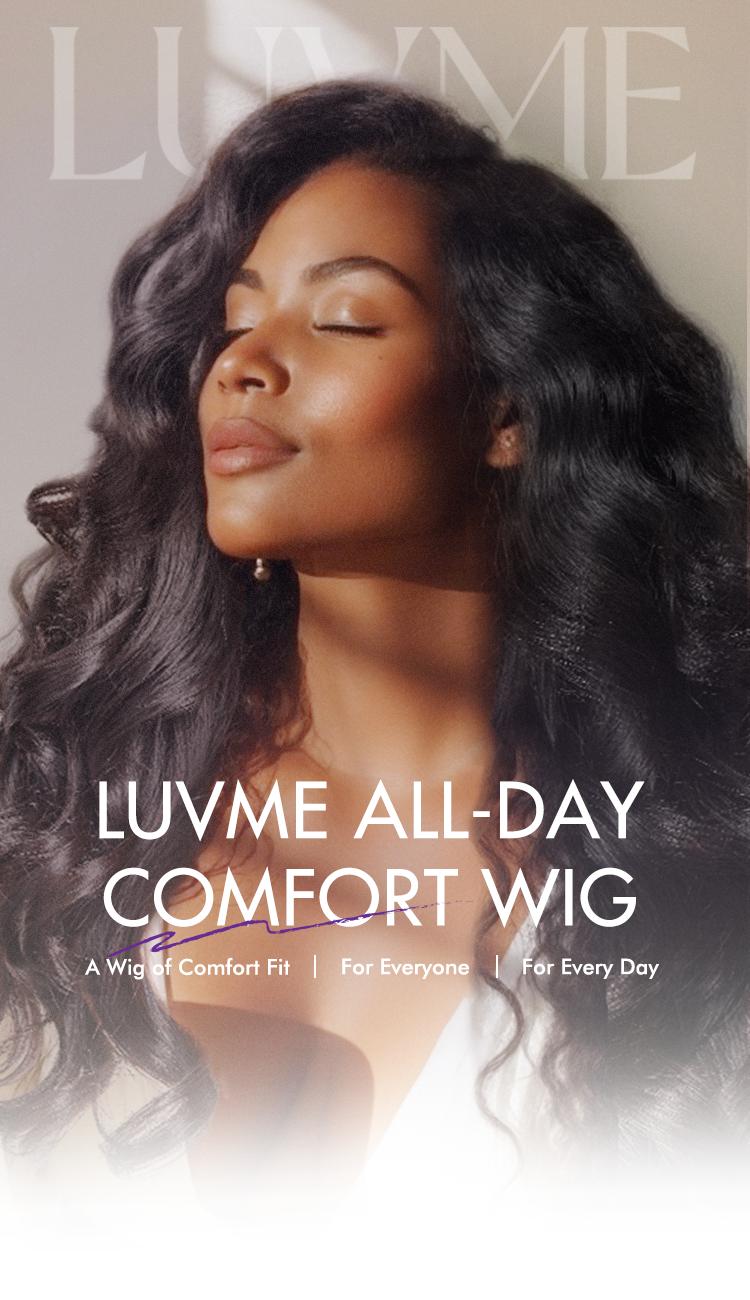 Luvme All-Day Comfort™ Wig 180% Density Layered Light Yaki Straight / Loose Body Wave Glueless 7x6 Closure HD Lace Human Hair Wig Pre-Cut Lace