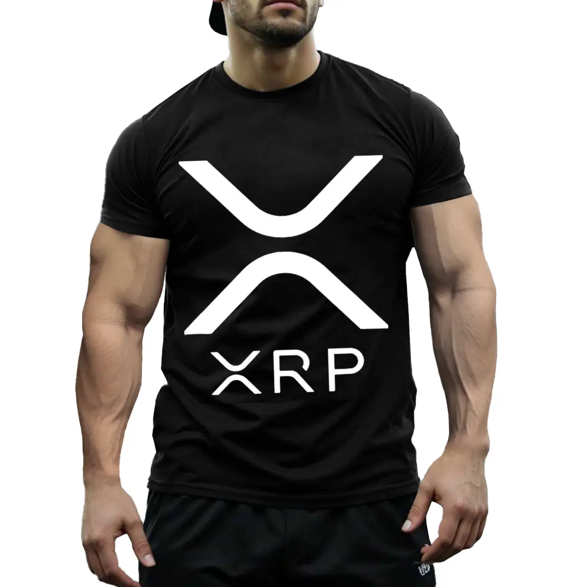 Women's Premium Cotton Crypto Graphic Tee - Short Sleeve, Round Neck, Breathable, Soft, Athletic Casual Fashion Top for Summer Gym Streetwear, Black Bitcoin Hype Outfit (Mother's Day Gift Option)