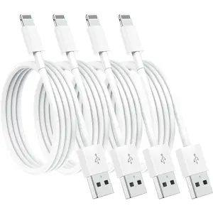 4 Pack for Apple Charging Cables 10ft, for iPhone Chargers Lightning Cable 6 Ft, Fast Phone Charging Cord for iPhone 14/14Pro/13/13Pro/12/11/11Pro/11Max/ X/XS/XR, ipad(White)
