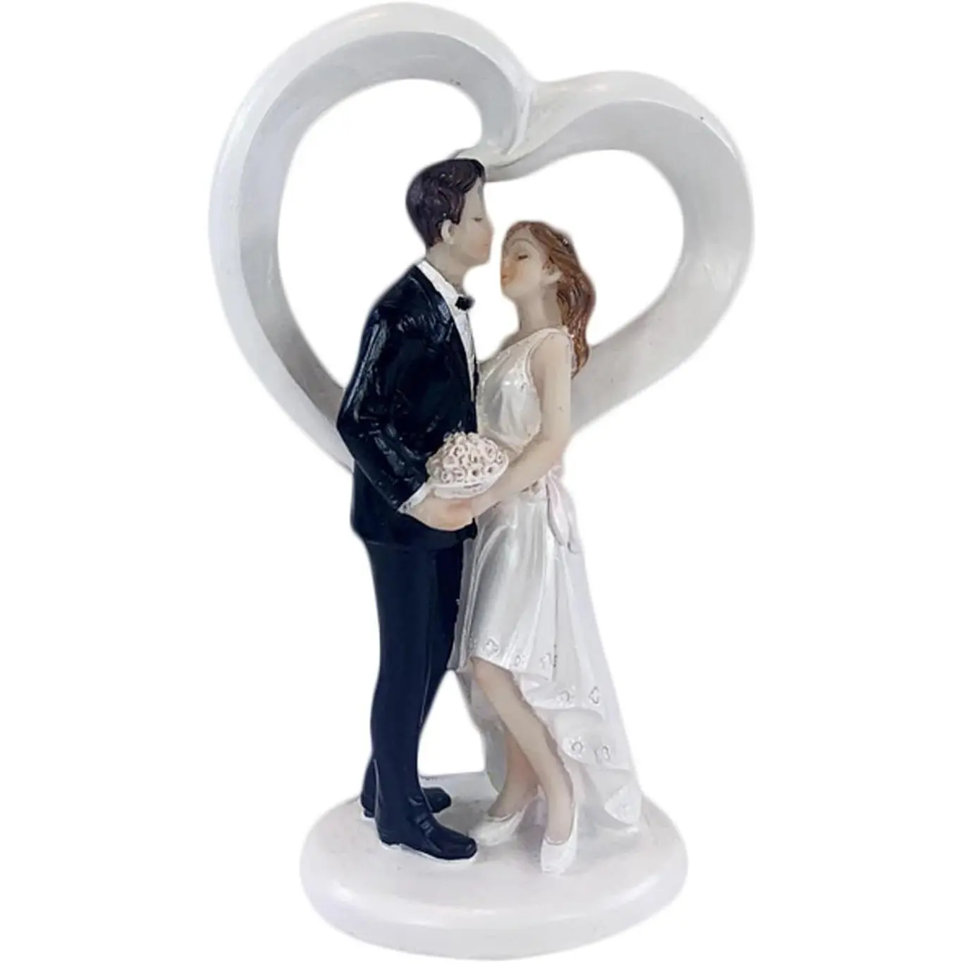 4.5" Wedding Cake Toppers Bride and Groom Figures Ornament Love Gifts Party Decor