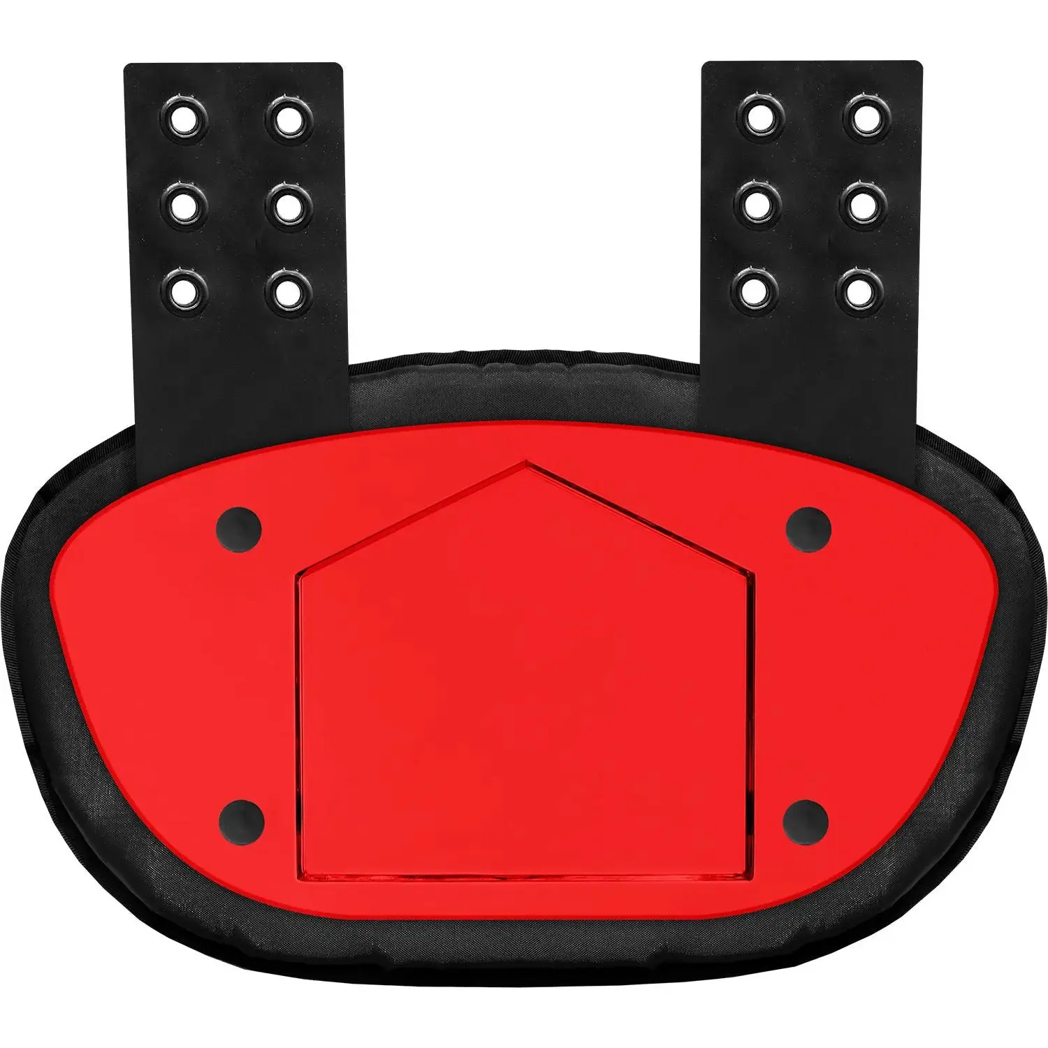 Penveer Football Back Plate Body Pad Protective Gear for Adults & Youth Shoulder Pads, Metallic Red Football Equipment with Compression-Molded Foam Interior High-Impact Padding & 3-Point Adjustable Straps