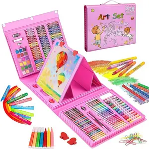 208pcs Art Set Watercolor Markers,ColoredPencils, Crayons & Pastels forKids/Adults,Paint Pens Set, PerfectGift for Boys and GirisEaster, School,Drawing Beginners Christmas Gifts,Art Drawing Supplies