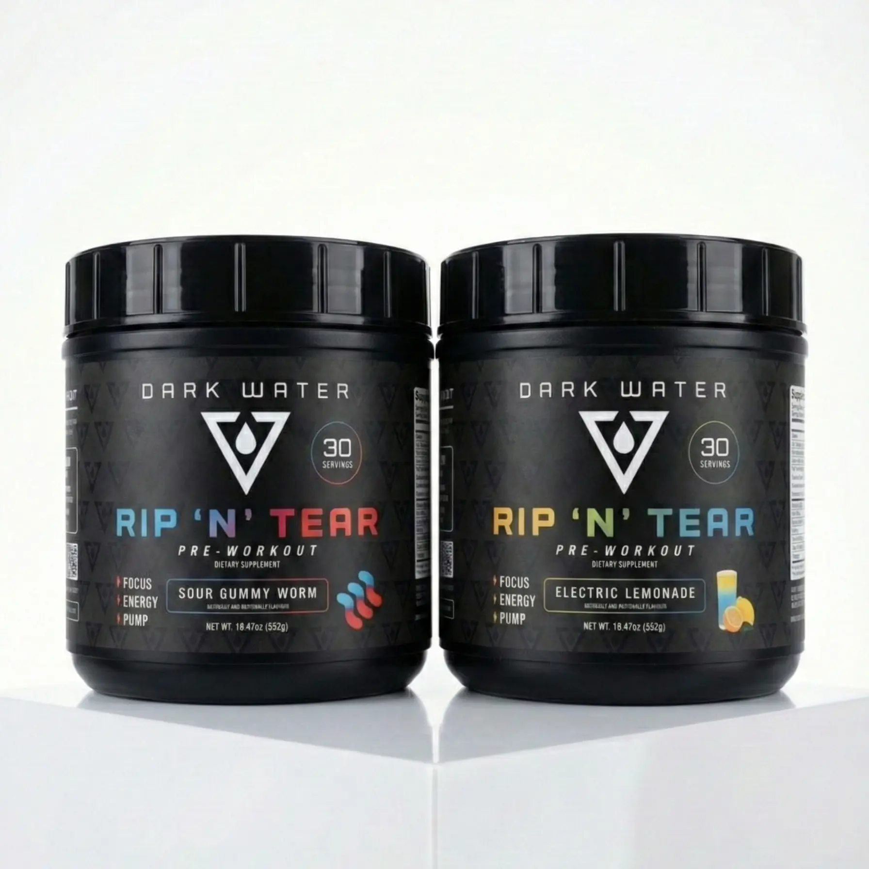 RIP N' TEAR PRE WORKOUT - 250mg Caffeine, 6g Citrulline Malate, 3.2g Beta Alanine, 170mg L-Theanine, 30 Servings, Insane Pumps & Performance