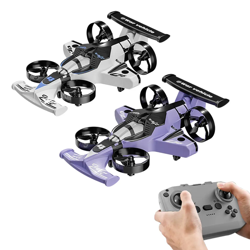 2-In-1 Remote Control Car & Plane Combo Toy, Remote Control Aircraft with Flying & Drifting Modes, 360-Degree Drift Tires, Land-Air Capable, 1-Touch Lift, Impact-Resistant Materials, 3 Adjustable Speeds, Christmas New Year Gift for Kids, outdoor Toys