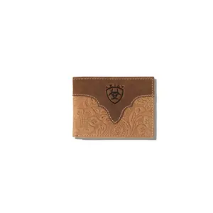 Men's Tooled Leather Bifold Wallet