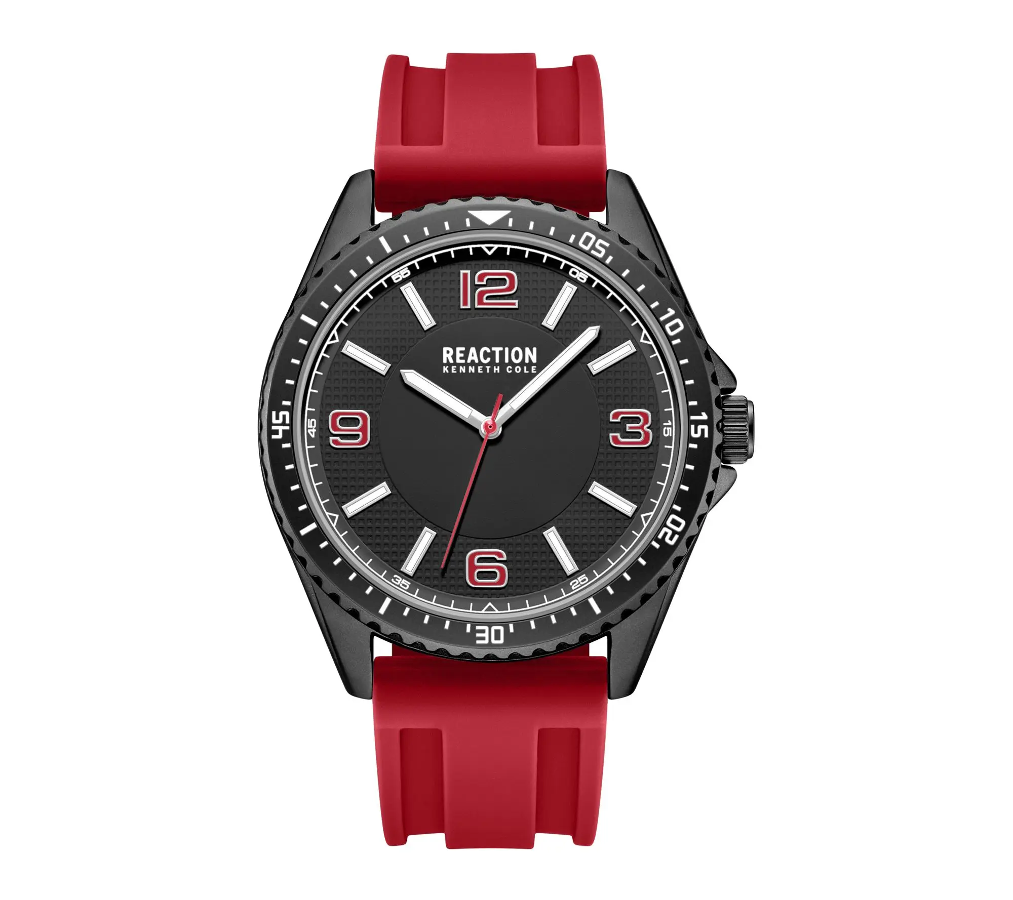 Kenneth Cole Reaction Men's Red Silicone StrapWatch