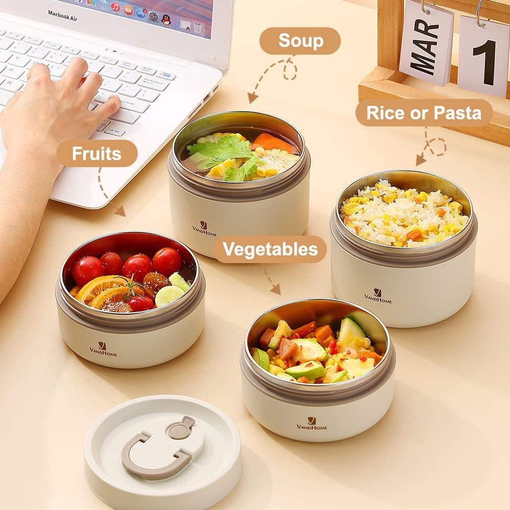 4-Layer Stainless Steel Tiffin Box with Insulated Carry Bag – Stackable Metal Meal Prep Container, Leak-Resistant Portable Food Storage System for Adults & Kids