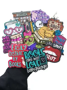 Bookish Book Car Freshie Air Freshener Diffuser with 10" String for Small Areas Handmade Scented Aroma Beads in Polypropylene Bag