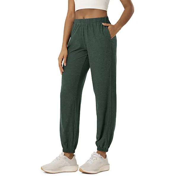 ODODOS Women's Performance Sweatpants - Ultra Soft odSTRATUM Tech Joggers Adjustable Mid Rise Pants with Pockets