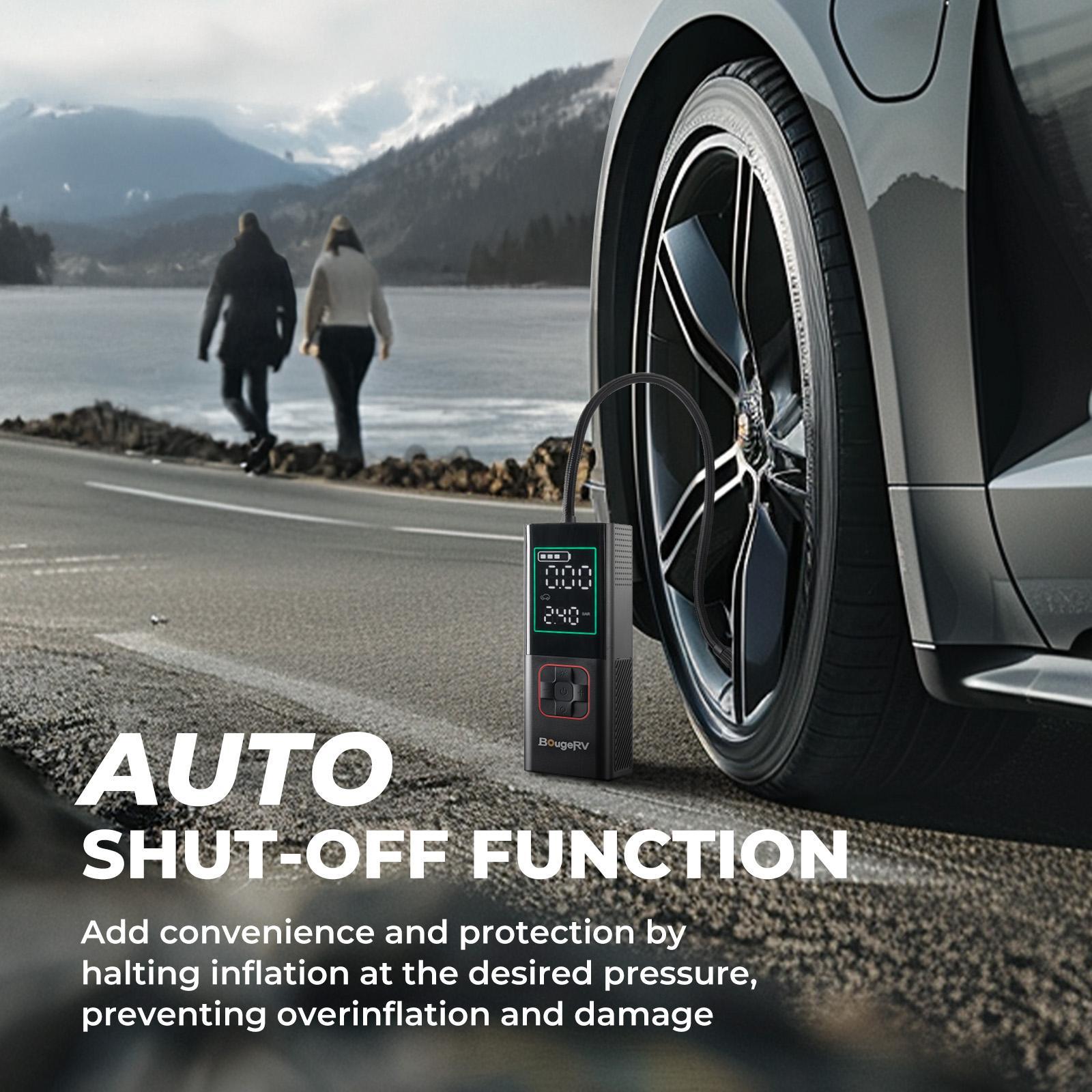 BougeRV Car Wireless Air Compressor,160 PSI Portable Tire Inflator with 20000mAh battery,Multifunctional&Automotive Electric Tire Inflator Pump for Car,Motorcycle,Bicycle,Ball,Car,Car Accessories, Men Gifts