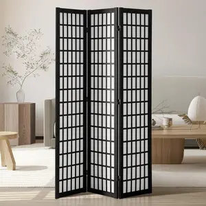 VEVOR Room Divider,  , 3 Panel Japanese Room Divider, Wood Folding Privacy Screen Indoor, Japanese Partition Dividers Portable Decoration Screens, for Room Separation Home Office Restaurant & Bedroom