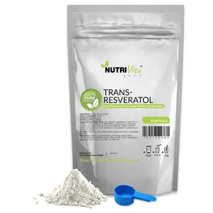 4 Months Supply NEW 100% PURE Trans Resveratrol Anti-Aging Powder KOSHER