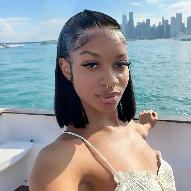 Alipearl Hair Glueless Half Up Half Down Straight Braided Bob Wig 13x4 Lace Frontal Pre Styled Ponytail Wig Human Hair Pre Bleached Pre Cut  Beginner Friendly