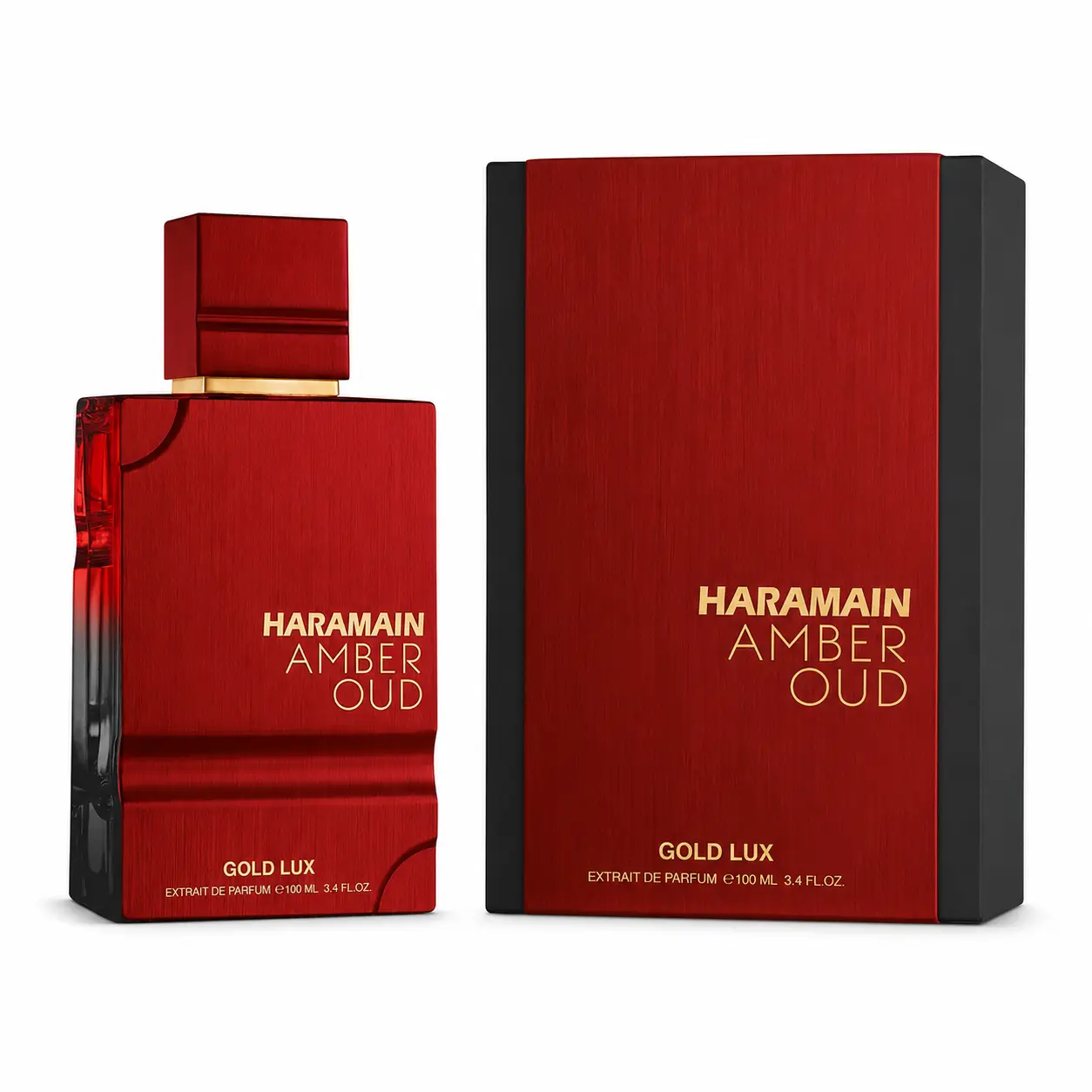 Al Haramain Amber Oud Gold Lux Unisex Perfume 3.4 oz EDP Spray, Warm Spicy Woody Saffron Fragrance for Men & Women