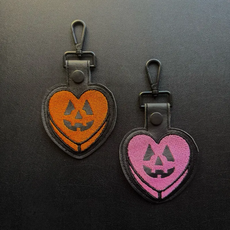 Jackolantern Heartbox 5 inch Bag Charm