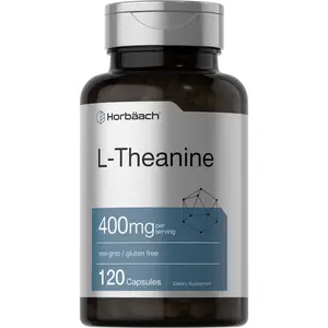 Horbäach L-Theanine | 400mg | 120 Capsules | Non-GMO & Gluten Free