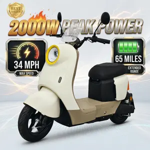 Electric Motorcycle/E-Bike Peak Power 2000W, Top Speed 37 MPH, 60V 30Ah, Range40-60 Miles, JT550 Carbon Alloy Frame, Automotive-Grade Paint, Fully Waterproof Design  Electric ebike