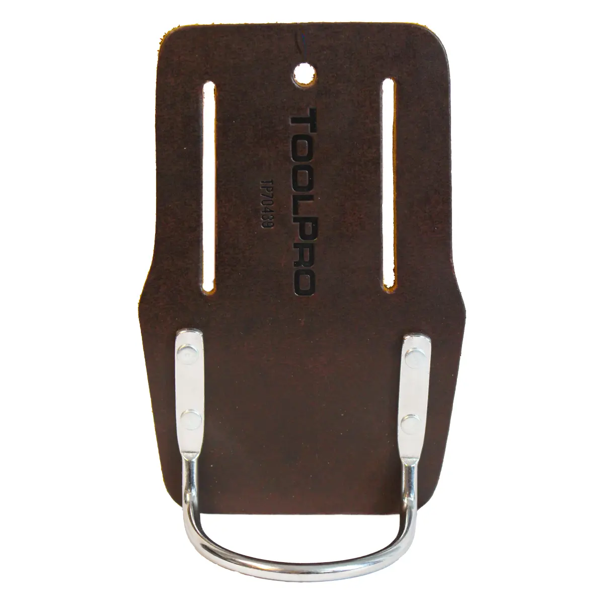 ToolPro Hammer Holder - Premium Oil-Tanned Top Grain Leather Tool Organizer, Heavy Duty, Nickel-Plated Steel Hardware, Belt Mounting (Fits Up to 3 in. Belts), Durable, Stylish, Natural Sheen, Versatile Toolkit Accessory with Durability and Style