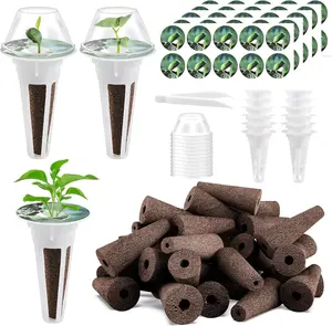 66pcs Hydroponic Seed Pod Kit - Compatible with Aerogarden and All Brands - Grow Anything Indoor Garden System - Includes 15 Grow