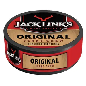 Jack Link’s Original Beef Jerky Chew 0.32 oz Pack of 12 Shredded Seasoned Premium Beef Snack Ready-to-Eat Micro-Portion Size - Meat