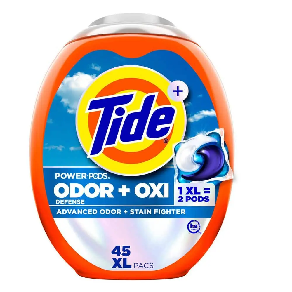Odor Eliminators Unscented Laundry Detergent Pods, 45-Count