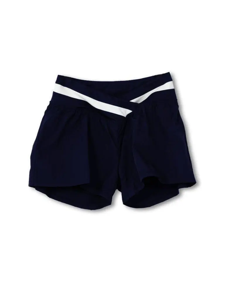 Simply Wrap Waistband Shorts - Navy - by Simply Southern