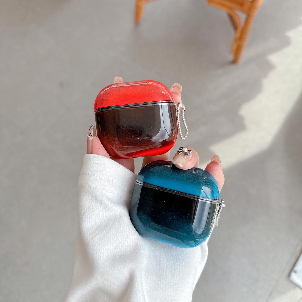 Luminous Quicksand AirPod Case with Keychain Compatible with AirPods 1/2/3/4/Pro Shock Absorbing and Enhanced Protective